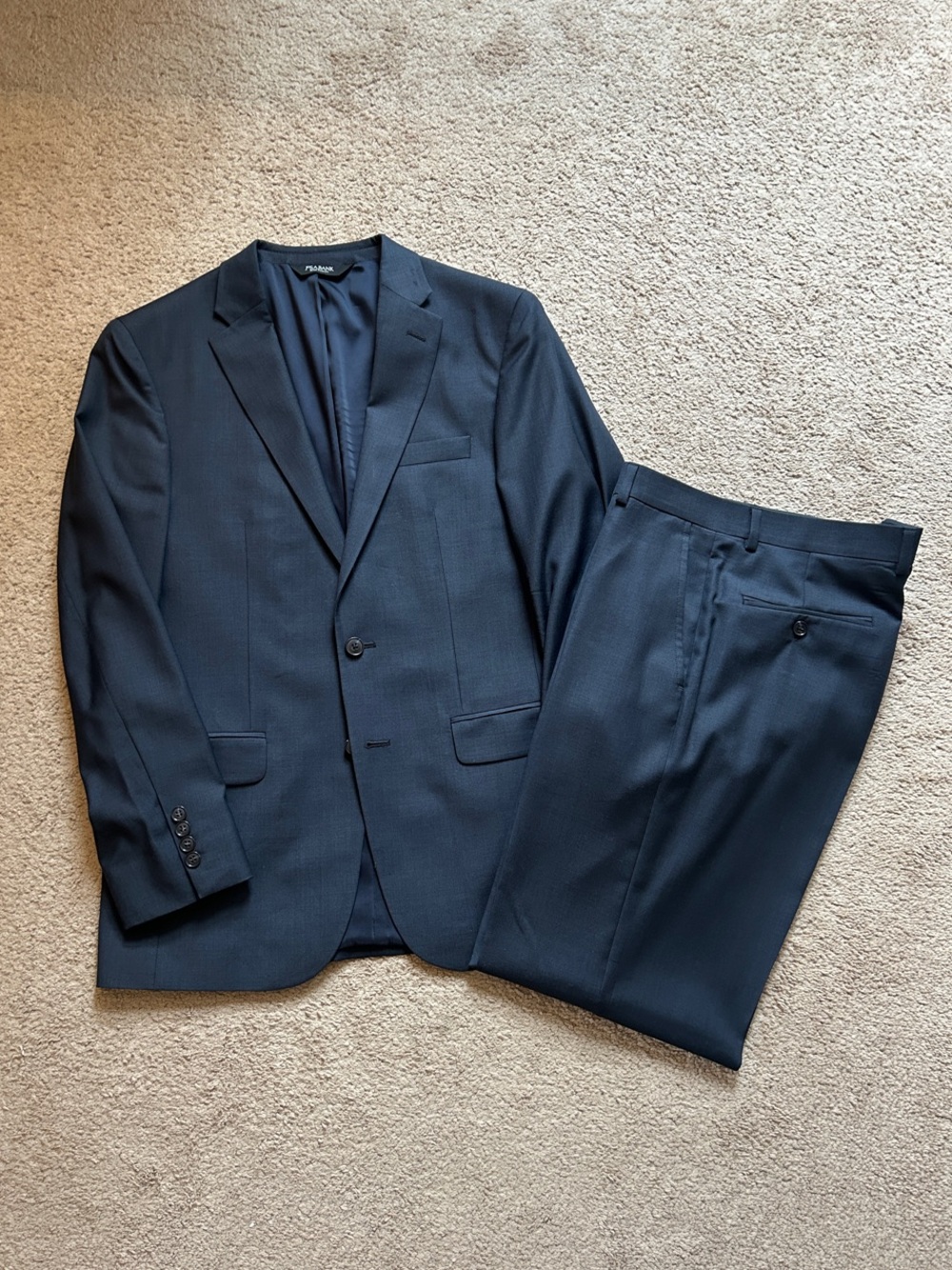 Jos. A. Bank Classic Navy Two-Piece Traveler Suit